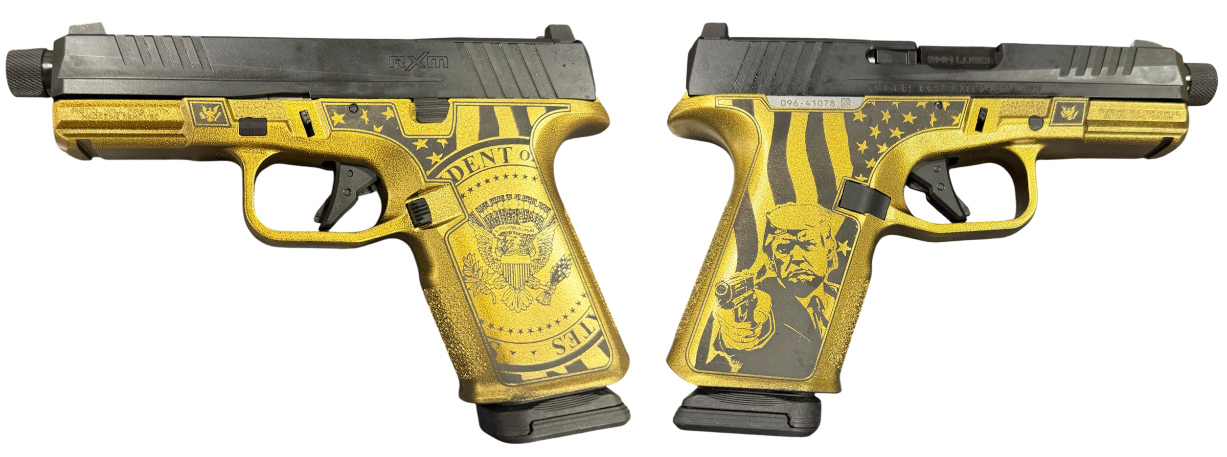 RUGER RXM TACTICAL DON WICK 9MM PISTOL 4.5" T.B. BBL BLACK MAGPUL EHG, O.R. 2-15RD MAGS