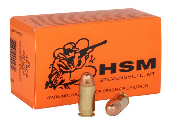 HSM 45 ACP 230gr FMJ Ammo
