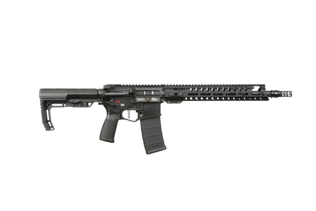 Patriot Ordnance Factory 02039 Renegade + 5.56x45mm NATO 30+1, 13.75" Steel Threaded Barrel, Black Aluminum Receiver