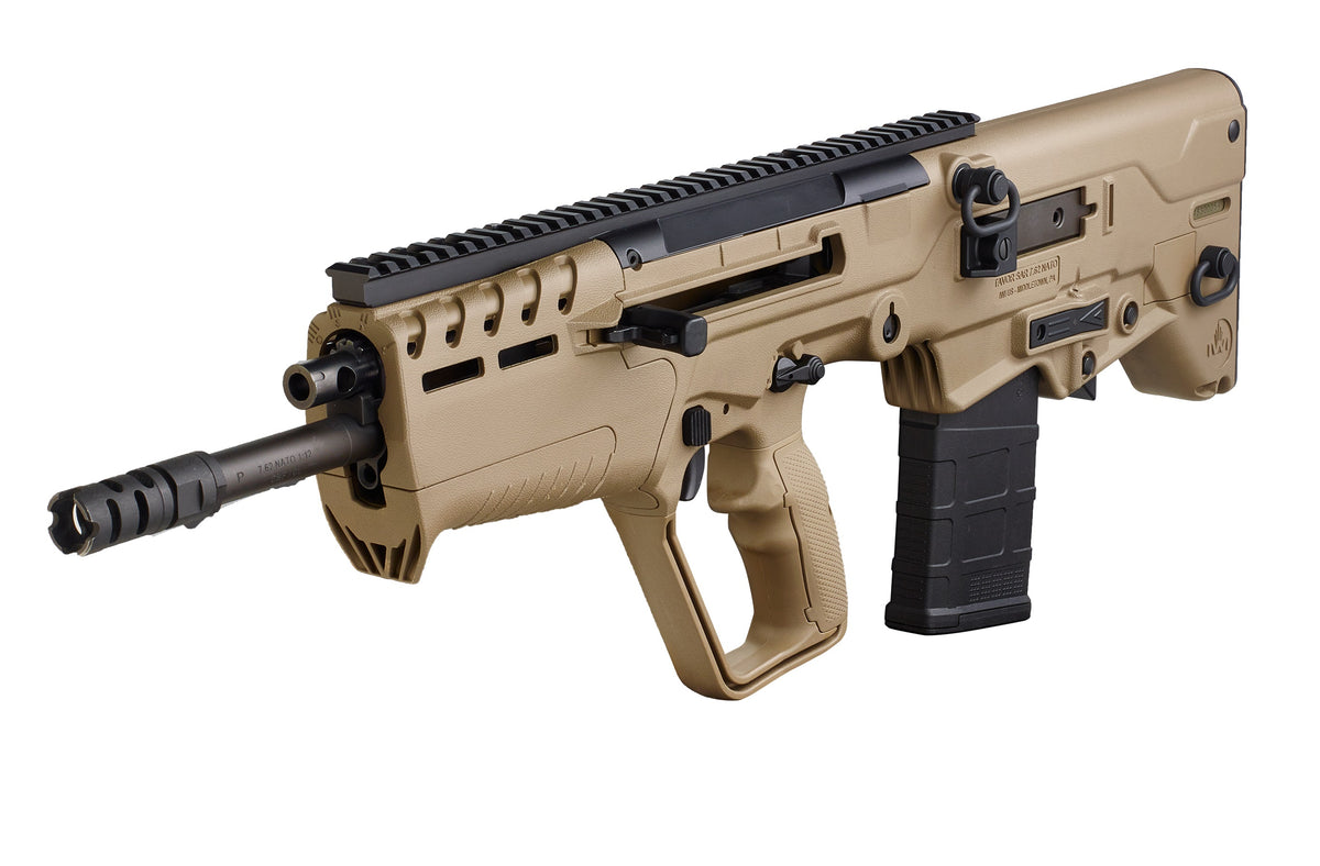 IWI US T7FD16 Tavor 7 7.62x51mm NATO Caliber with 16.50" Barrel, 20+1 Capacity, Flat Dark Earth Metal Finish, Flat Dark Earth Fixed Bullpup Stock & Polymer Grip Right Hand