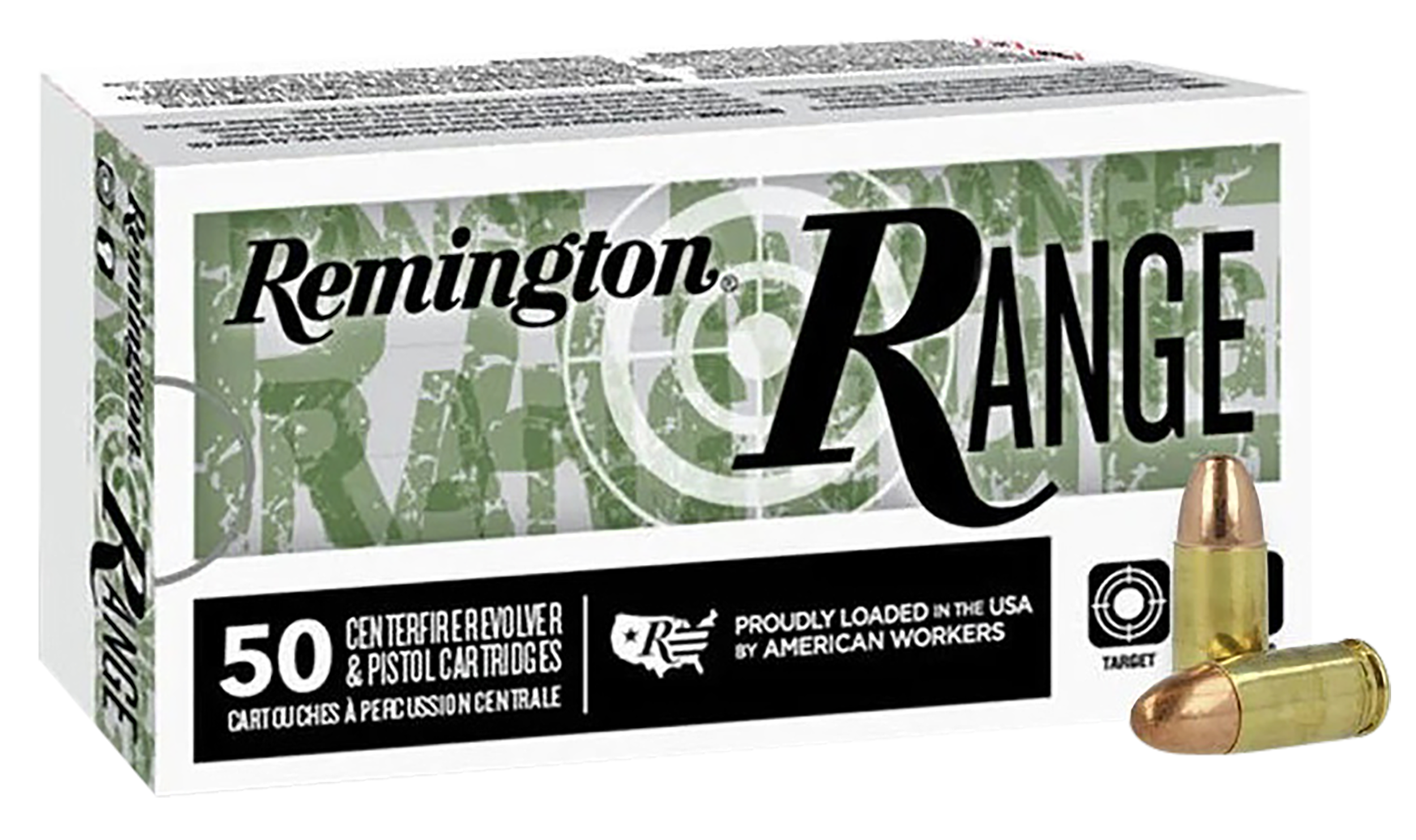 Remington 9mm Luger Range 124gr FMJ Ammo