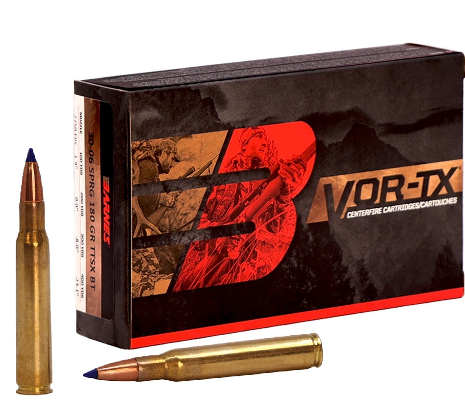 Barnes BB30063 VOR-TX Tipped TSX Boat Tail 180 Grain .30-06 Springfield 2700 fps