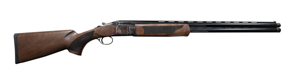 Pointer KAR1228HT Acrius Full Size 12 Gauge Break Open 3" 2rd 28" Black Over/Under Vent Rib Barrel, Color Case Hardened Steel Receiver, Fixed Turkish Walnut Stock, Ambidextrous