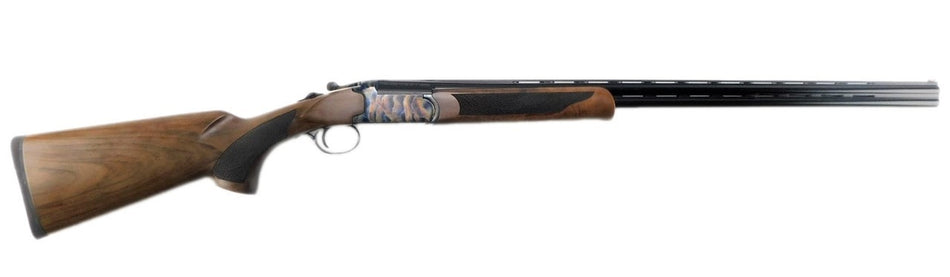Pointer KAR41028HT Acrius Full Size 410 Gauge Break Open 3" 2rd 28" Black Over/Under Vent Rib Barrel, Color Case Hardened Steel Receiver, Fixed Turkish Walnut Stock, Ambidextrous