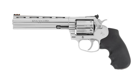Colt Mfg KCOBRA22-SP6RFO King Cobra Target 22 LR 10rd 6" Stainless Steel Barrel, Cylinder & Frame, Black Hogue Overmolded Grips