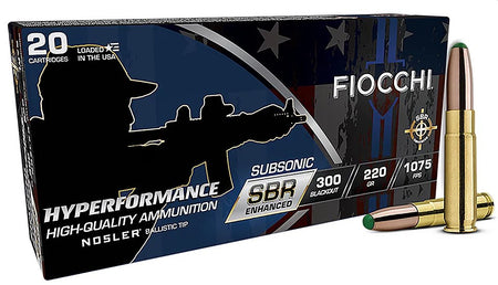 Fiocchi Hyperformance SBR Enhanced .300 AAC Blackout 220 Gr PolyTip