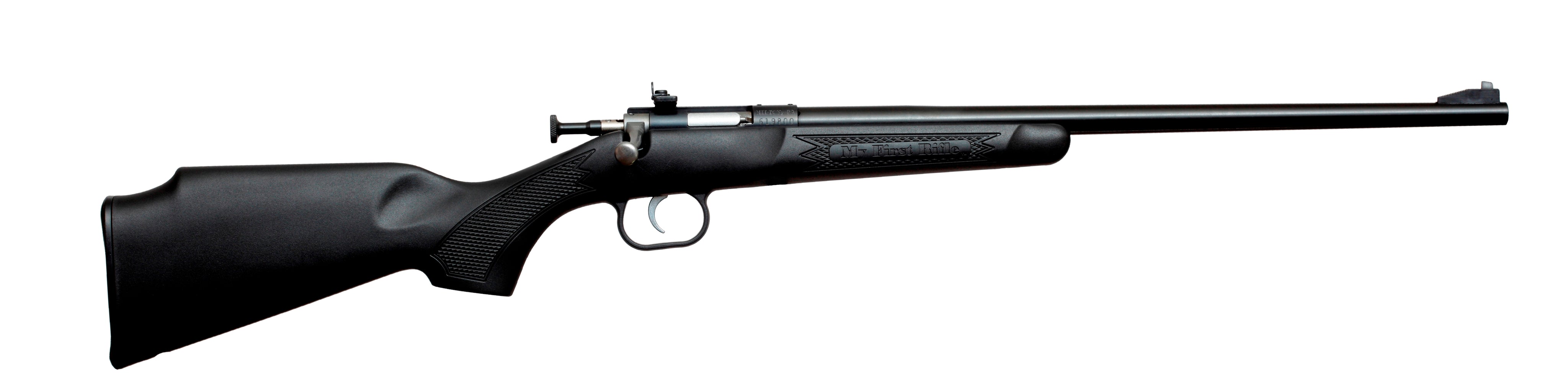 Crickett KSA2280 Youth 22 WMR 1rd 16.12" Blued Barrel & Receiver, Fixed Front/Adjustable Rear Peep Sights, Black Synthetic Stock w/11.5" LOP, Rebounding Firing Pin Safety