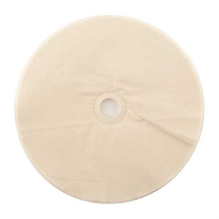 MUSLIN POLISHING WHEEL, LOOSE, 8" X 20-PLY, 3/4" ARBOR