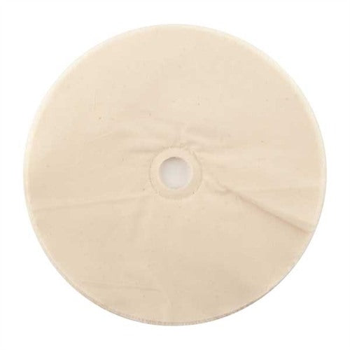 MUSLIN POLISHING WHEEL, LOOSE, 8" X 20-PLY, 3/4" ARBOR