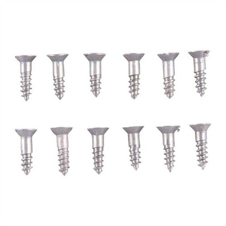 3X3/8" STEEL FLAT HEAD WOOD SCREWS BLUED 12 PACK