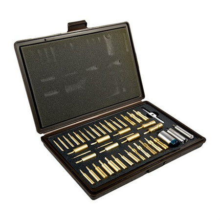 RIFLE/HANDGUN MASTER FACING/CHAMFERING SET W/BRASS PILOTS