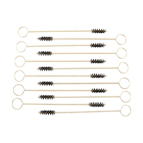 HANDGUN CLEANING BRUSHES, 9MM/.38./357 CALIBER, 12 PACK