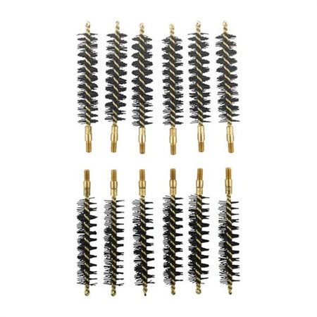 HEAVY WEIGHT NYLON RIFLE BRUSH 50 CALIBER 12 PACK