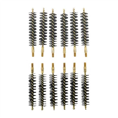 HEAVY WEIGHT NYLON RIFLE BRUSH 50 CALIBER 12 PACK
