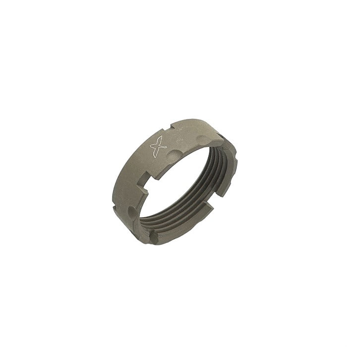 AR-15 BILLET CASTLE NUT BURNT FLAT DARK EARTH
