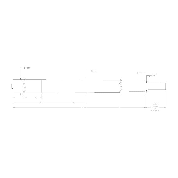 BOLT-ACTION 30 CALIBER STAINLESS STEEL BARRELS 843068113660