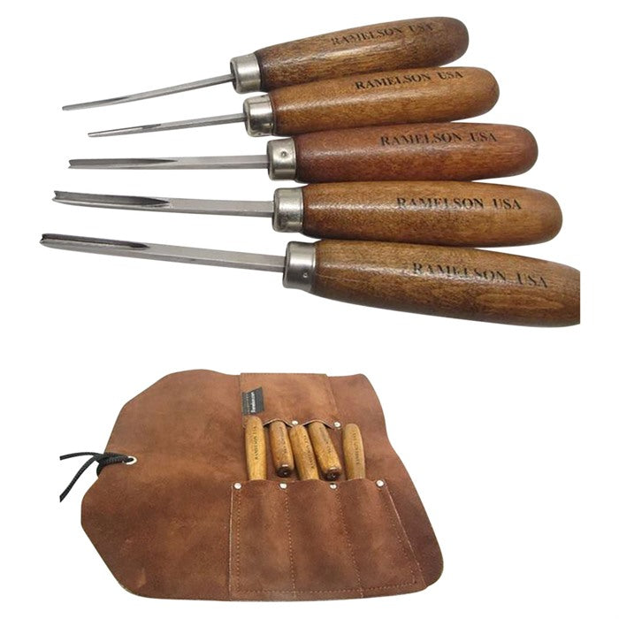 GUNSTOCK V & U CARVING SET 670333004947