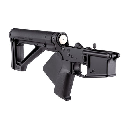 FEATURELESS COMP LOWER W/MAGPUL FIXED CAR STOCK FOR AR15 BLK