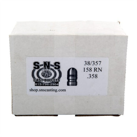 CAST 38 CALIBER (.358") 158GR ROUND NOSE LEAD 500/BOX