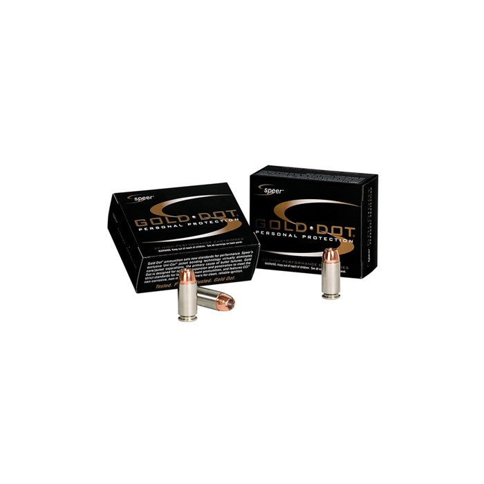 Speer 9mm Luger / Parabellum Gold Dot +P Personal Protection 124gr JHP Ammo