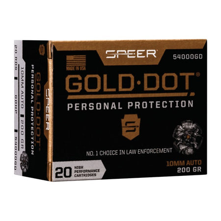 Speer 10mm Auto Personal Protection 200gr JHP Ammo
