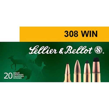 Sellier and Bellot .308 Win / 7.62x51mm Match 168gr BTHP Ammo