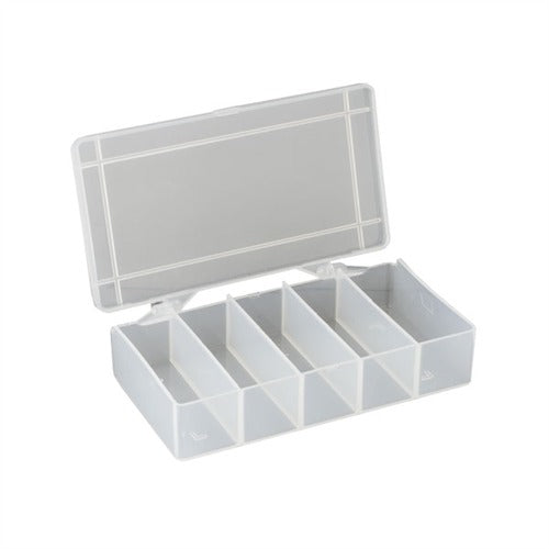 STORAGE BIN, 5 COMPARTMENT, 5-7/8"X3-1/2"X1-3/4", 2 PACK