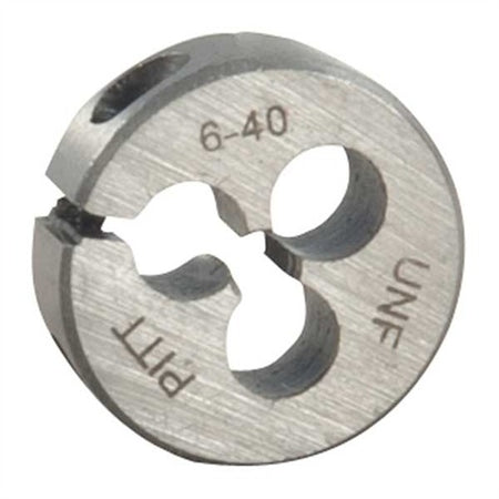 ROUND WIRE GAUGE CARBON DIE 13/16" DIAMETER 6-40 THREAD