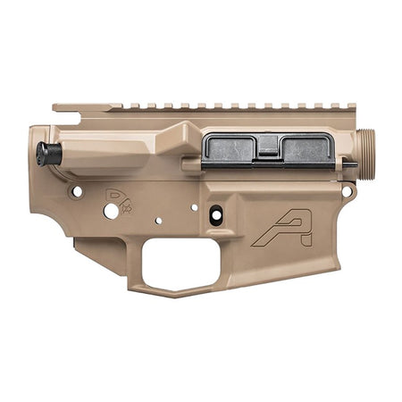 M4E1 THREADED ASSEMBLED RECEIVER SET FOR AR-15 FDE CERAKOTE