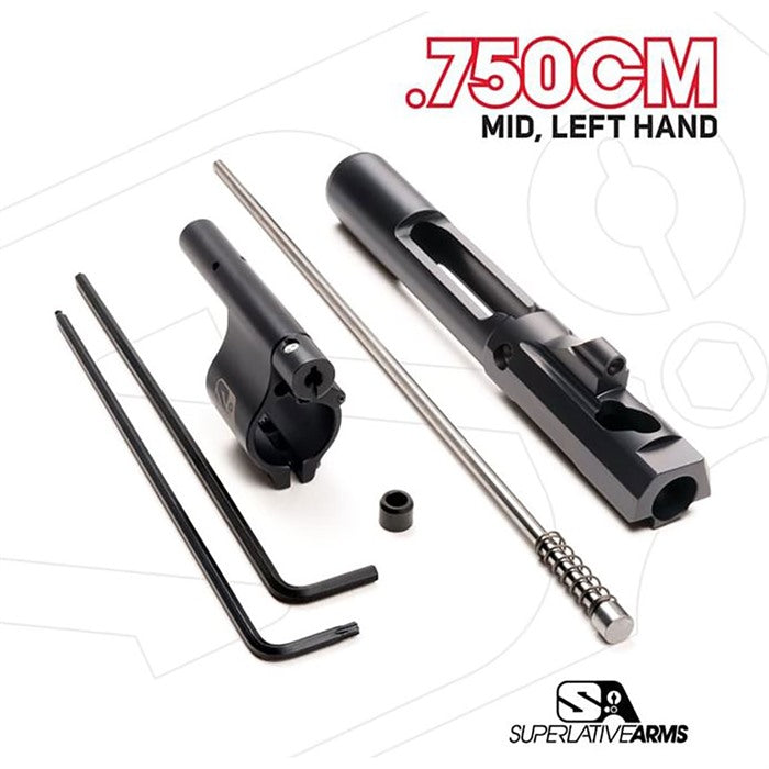 AR-15 ADJUSTABLE PISTON SYSTEM W/CLAMP .750" BLOCK LEFT HAND 850051342617
