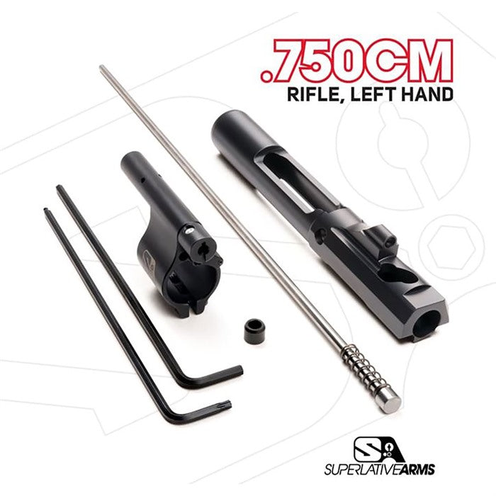 AR-15 ADJUSTABLE PISTON SYSTEM W/CLAMP .750" BLOCK LEFT HAND 850051342655