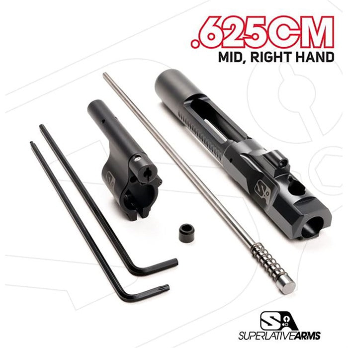 AR-15 ADJUSTABLE PISTON SYSTEM W/CLAMP 0.625" BLOCK RIGHT HAND 850011846353
