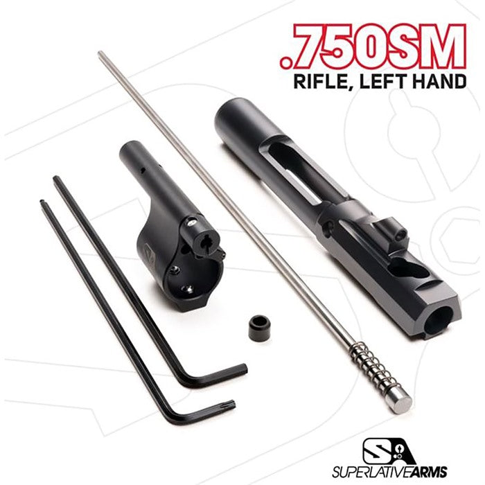 AR-15 ADJUSTABLE PISTON SYSTEM W/0.750" GAS BLOCK LEFT HAND 850051342662