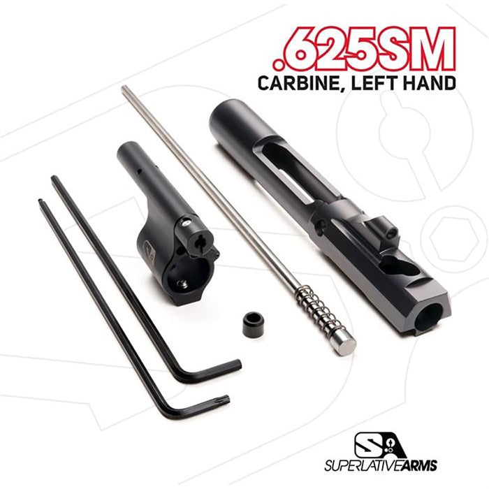 AR-15 ADJUSTABLE PISTON SYSTEM W/0.625" GAS BLOCK LEFT HAND 850051342563