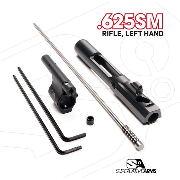 AR-15 ADJUSTABLE PISTON SYSTEM W/0.625" GAS BLOCK LEFT HAND 850051342648