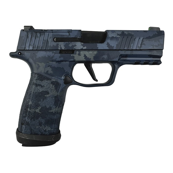 P365-XMACRO TACOPS 9MM 3.7"BBL (4)17RD BLUE MULTI CAMO