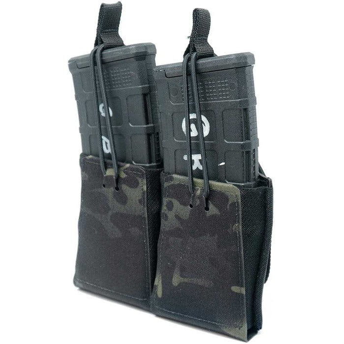 GBRS Group Double Rifle, Magazine Pouch, Coyote Brown, Fits (2) Rifle Magazines GEAR-DRMP-5.56-BR-MCB
