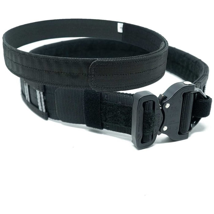 GBRS Group, Assaulter Belt System, 20 Molle Sections, 1.75" Cobra Buckle with D-Ring, Large, 1.5" Nylon Scuba Webbing Construction, Black