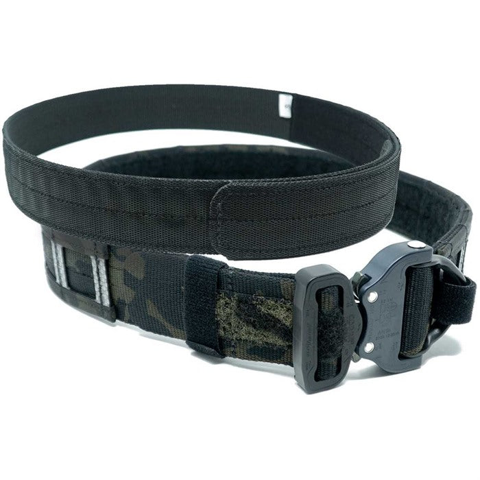 GBRS Group Assaulter Belt System, 20 Molle Sections, 1.75" Cobra Buckle with D-Ring, Medium, 1.5" Nylon Scuba Webbing Construction, Multicam Black GEAR-ABSV3-MCB-M