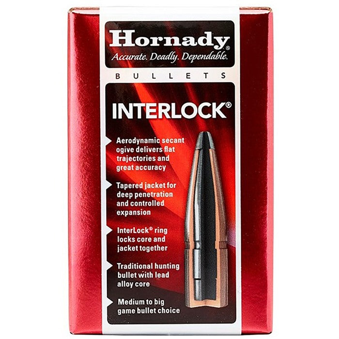 Hornady 4502 InterLock 45 Cal .458 350 gr Round Nose 50 Per Box/ 15 Case