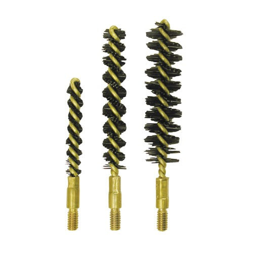 NYLON PISTOL BORE BRUSH, 10MM/40/41 CALIBER, 8-32M, 12 PACK