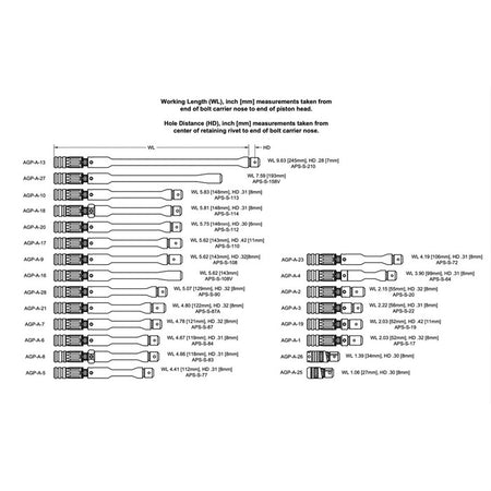 AK ADJUSTIBLE GAS PISTON 853906008157