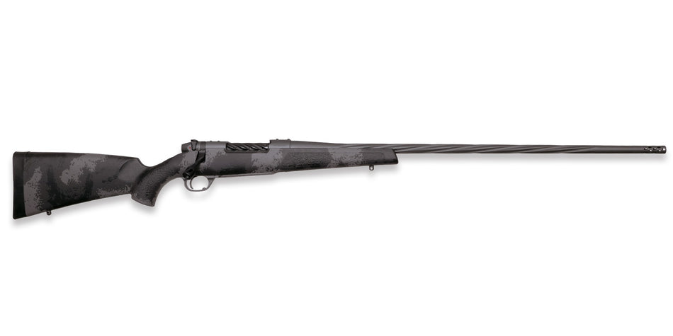 Weatherby Mark V Live Wild 25 Creedmoor 4+1 22" Carbon Gray Cerakote Fluted Threaded Barrel, Carbon Gray Cerakote Drilled & Tapped Steel Receiver Fixed Black w/Gray Accents Polymer Stock, Right Hand