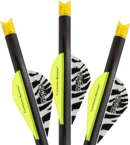 LUMENOK XBOW ARROW 20" CARBON HD ORANGE CRESCENT NOCK 3PK