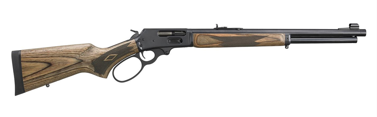 Marlin 70456 1895 Gun Guide 45-70 Gov 6+1 19.10" Satin Blued Steel Threaded Barrel, Blued Steel Receiver, Fixed Brown Laminate Stock