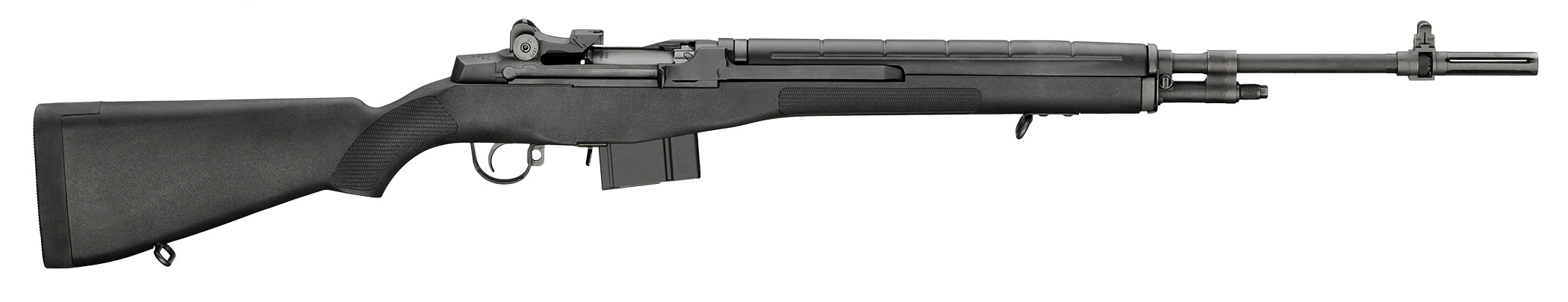Springfield Armory MA9106 M1A Standard Issue 308 Win/7.62x51mm 10+1 22" Black Parkerized Steel Barrel w/Flash Suppressor, Black Parkerized Steel Receiver, Fixed Black Synthetic Stock