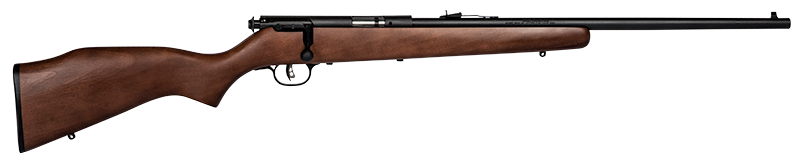 Savage Arms 17000 Mark I G Full Size 22 Long/22 Short/22 LR 1rd 21" Matte Black Carbon Steel Barrel, Matte Black Drilled & Tapped Carbon Steel Receiver, Satin Hardwood Fixed Stock, Right Hand