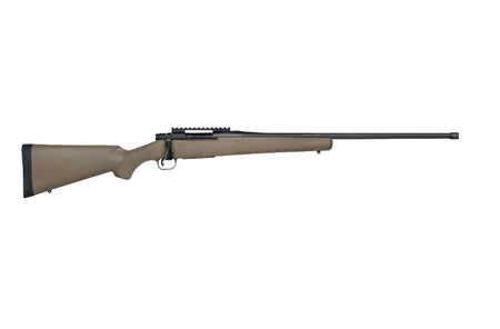 Mossberg 28090 Patriot Predator Full Size 6.5 PRC 4+1 24" Matte Blued Fluted Threaded Barrel, Matte Blued Stainless Steel Receiver w/Picatinny Rail, Flat Dark Earth Fixed Synthetic Stock, Right Hand