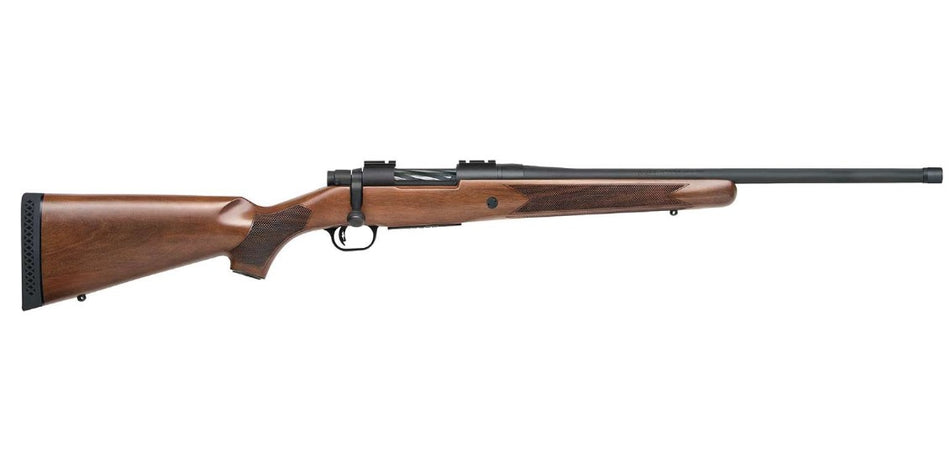Mossberg 28176 Patriot Full Size 400 Legend 4+1 20" Matte Blued Threaded Barrel, Matte Blued Drilled & Tapped Stainless Steel Receiver, Fixed Walnut Stock, Right Hand