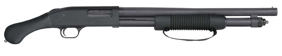 Mossberg 50639 590 Shockwave 12 Gauge Pump 3" 6+1 18.50" Matte Blued Heavy-Walled Barrel, Drilled & Tapped Matte Blued Stainless Steel Receiver, Black Raptor Birdshead Grip